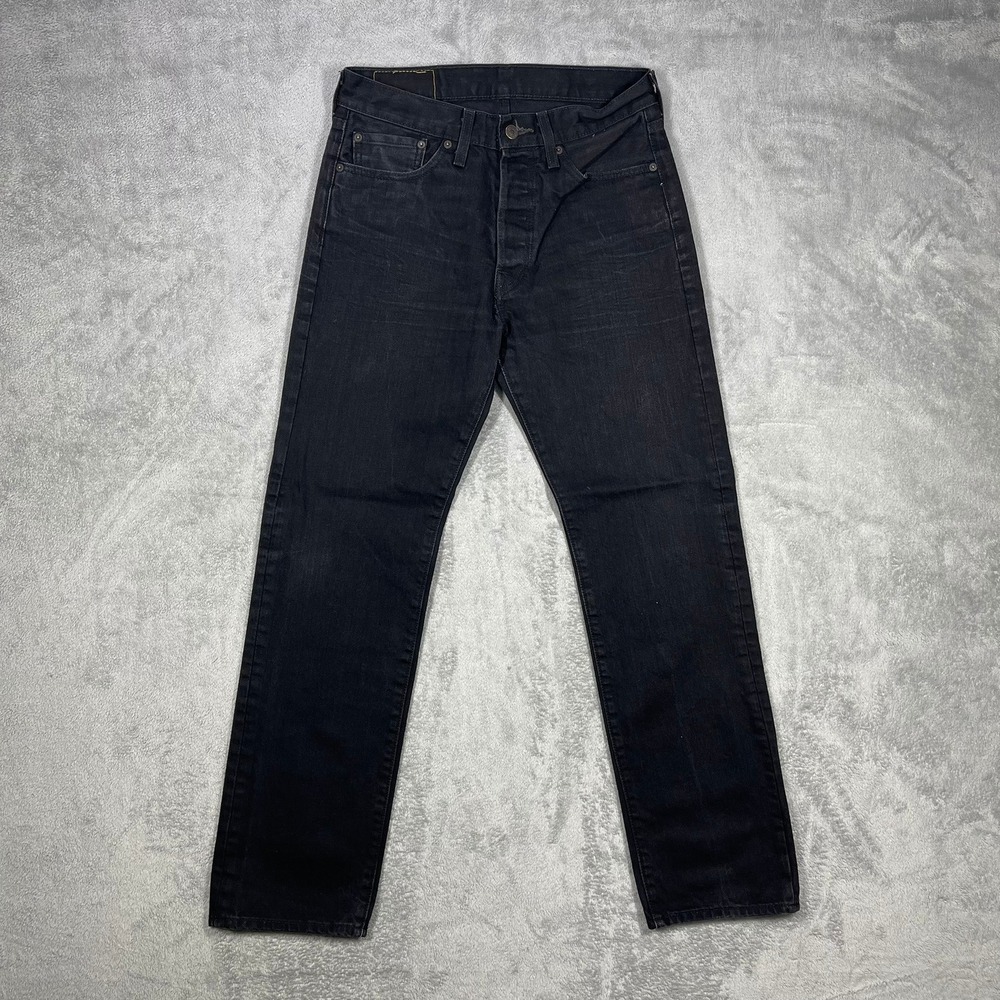 Levi's 501 Original Fit Jeans Mens 32x30*29x29.5) Black Straight Leg Button Fly